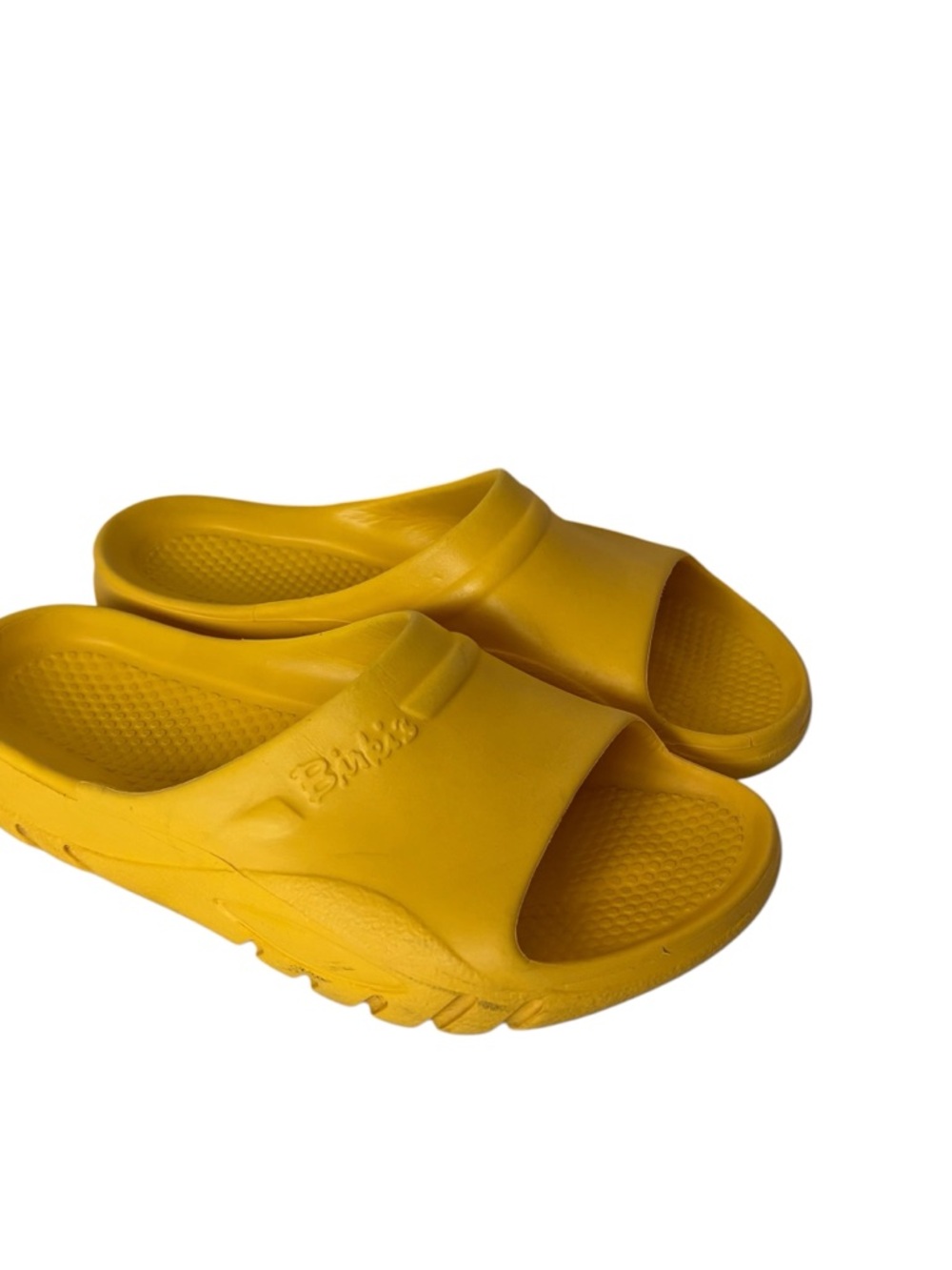 Birkenstock's Birki’s Eva Slide Yellow Water Sandals Women’s Size 8 -8.5 EU 39
